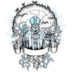 T-Shirt Print Zombie