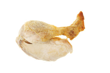 Cooked chicken leg and thigh