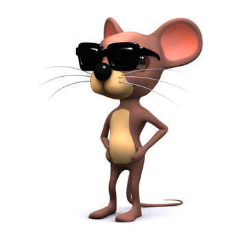 Cool mouse in shades