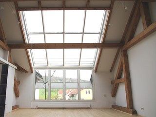 Fenster einer Dachwohnung