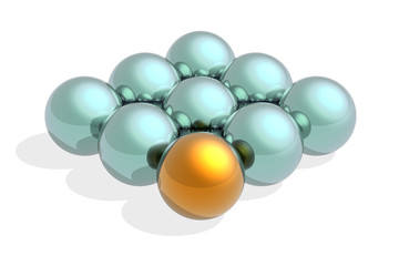 Golden leader of business team