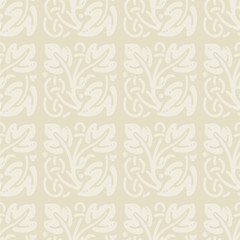 Old style floral ornamental seamless pattern in vector format