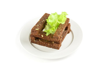 toasted bread closeup