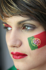Supportrice du Portugal - obrazy, fototapety, plakaty