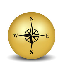 Compass Icon - gold