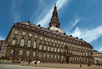 Fototapeta premium Christiansborg - Château de Christiansborg à Copenhague