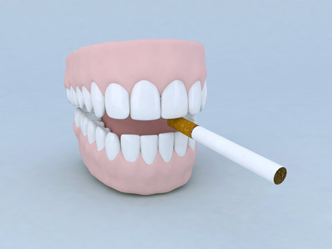 dentiera sigaretta