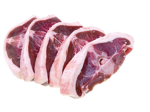 saddle of lamb, raw
