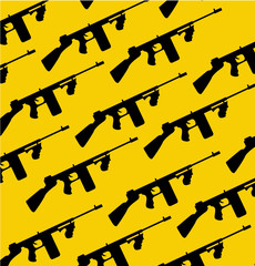 Tommy-gun silhouette