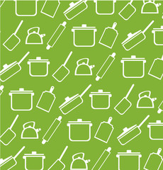 Background from kitchen ware