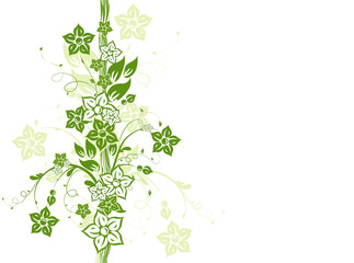 Floral abstract background, vector