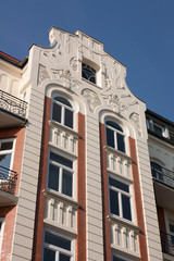 Obraz premium Altbau mit Jugendstilfassade in Hamburg-Harvestehude