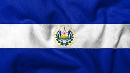 3D Flag of  El Salvador