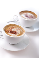 Zwei Cappuccino