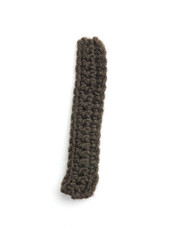 One letter of knit handmade alphabet - I