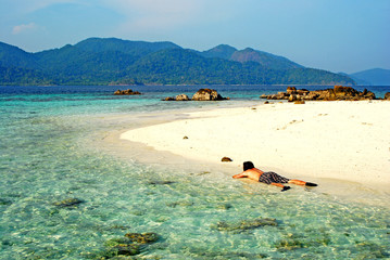 Relaxing on the Beach in Thailand