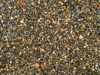 Playground Pea Gravel Wet from a Recent Shower