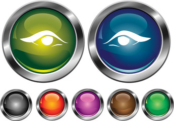 Vector collection icons with eye sign