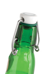 a beer bottle neck with a stopper