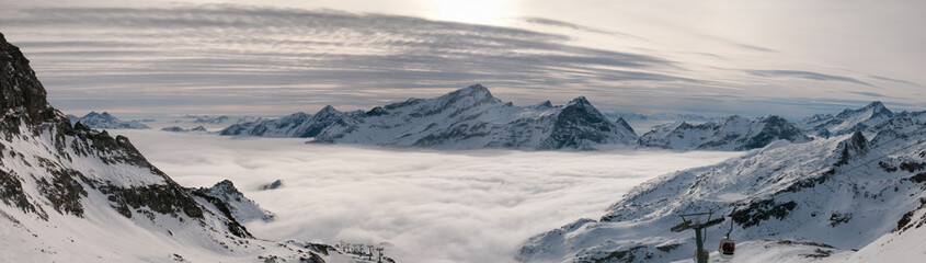 Clouds in the Aosta valley