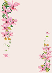 Obraz na płótnie Canvas light pink orchids decoration