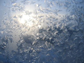 frost on glass