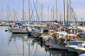 Port de Golfe Juan pr&egrave;s de Vallauris en France