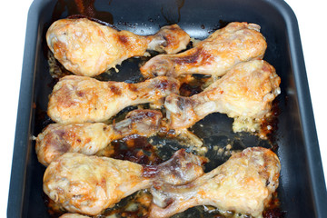 Fried chicken meat.