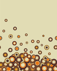 Retro seamless coffee-coloured abstract horizontal texture with