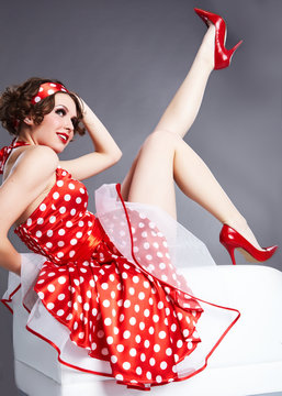 Pin-up girl. American style