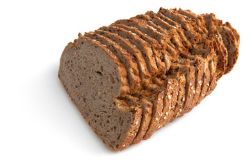 Geschnittenes rustikales Mehrkornbrot