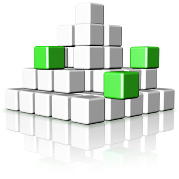 Piramide di Cubi-Cubes Pyramid