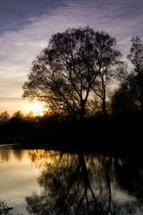 Fototapeta na wymiar River Sunset 2