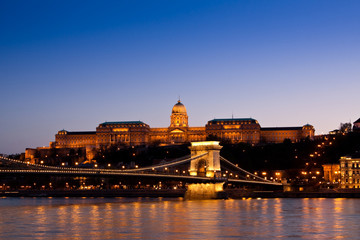 Night lights in Budapest
