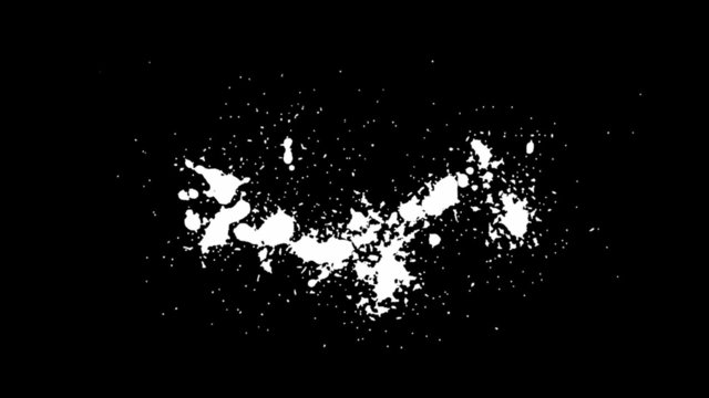 White blots, blobs and stains. Alpha is included