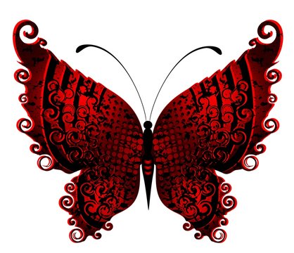 Butterfly. Beautiful abstract illustration.