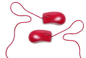 Red Computer Mouse