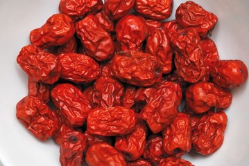 Dried red dates, Chinese oriental traditional medicine