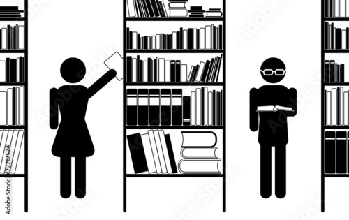 "Library, vector icon" Stock image and royalty-free vector files on Fotolia.com - Pic 22212574