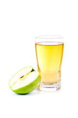 Glass of apple juice