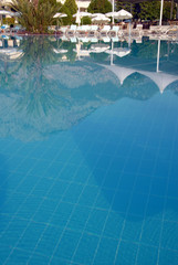 Swimming pool at summer resort
