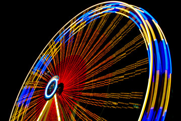 Riesenrad bei Nacht