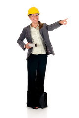 Smiling female architect