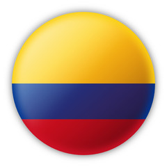 Round Pin Flag of Colombia