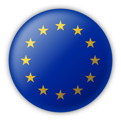 Round Pin Flag of Europe