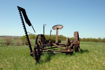 abandoned sickle mower