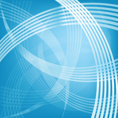 Abstract background with blue curves