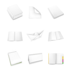 Paper icons, vector