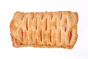 One fresh bun isolated
