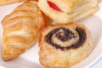 Set of fresh buns